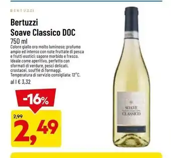 DPiù Bertuzzi soave classico doc 750ml offerta