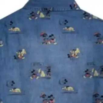 Camicia in jeans topolino e pluto fumetto her universe parchi disney