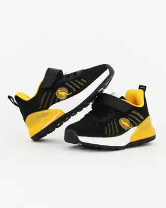 Canguro - sneakers nere con chiusura strappo numerata 25/29