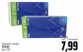 Siam Guanti vinile 100pz.