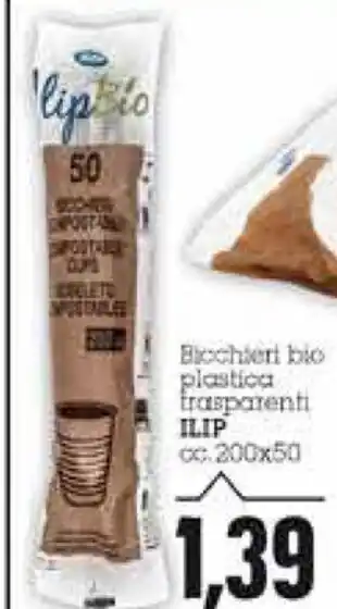 Emi Supermercati Ilip Bicchieri bio 200cc x 50 offerta