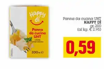 Emi Supermercati Happy Dì Panna da cucina UHT 200gr. offerta