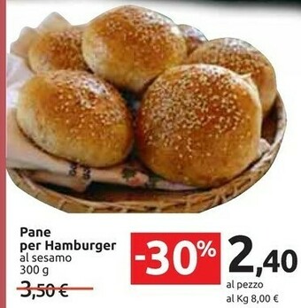 Carrefour Carrefour - Panino Maxi Per Hamburger Con Sesamo 300 G(ml) offerta