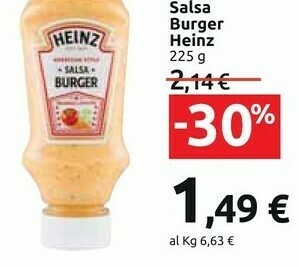 Carrefour Heinz Salsa Burger offerta