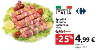 Carrefour Carrefour Spiedini Di Suino offerta
