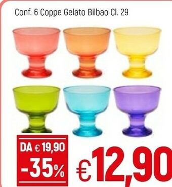 Famila 6 Coppe Gelato Bilbao 290 Ml offerta