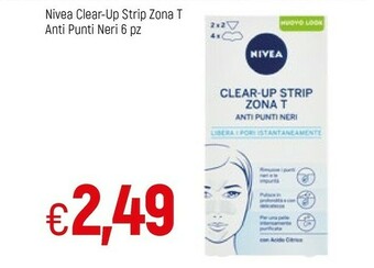 Famila Nivea Clear-up Strip Zona T Anti Punti Neri 6 Pz offerta