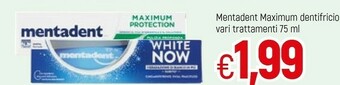 Famila Mentadent Maximum Protection offerta