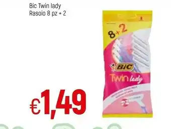 Famila Bic Twin Lady Rasoio 8+2 Pz offerta