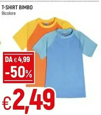 Famila T-shirt Bimbo Bicolore offerta
