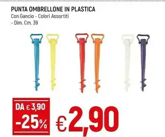 Famila Punta Ombrellone In Plastica offerta