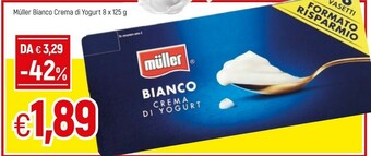 Famila Muller Yogurt Bianco Crema Di Yogurt 125 G(ml) offerta