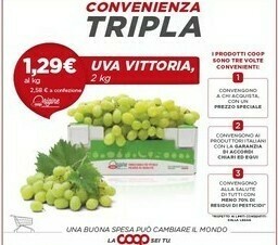 Coop Uva Vittoria offerta