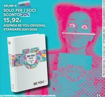 LaFeltrinelli Agenda BE YOU Original Standard 12 Mesi 2019 Rosa Quaderno Per Scrivere