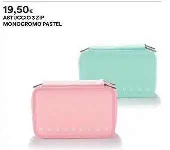 Coop Monocromo Pastel Astuccio 3 Zip offerta