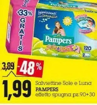 Emi Supermercati Pampers Sole E Luna Salviettine offerta
