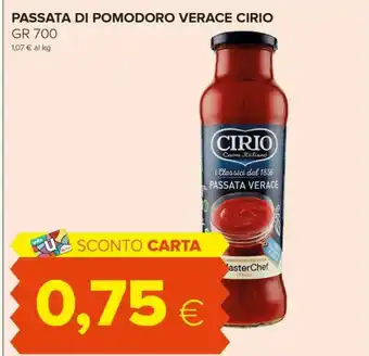 Tigre Cirio La Verace Passata 700 G(ml) offerta