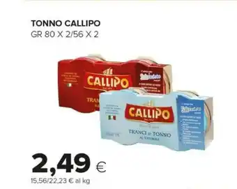 Tigre Callipo Tranci Di Tonno All'Olio Extravergine Di Oliva 160 G(ml) offerta
