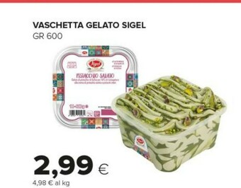 Tigre Sigel Vaschetta Gelato offerta