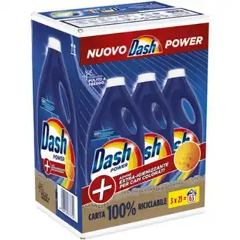 Dash power detersivo liquido bucato lavatrice extra igienizz…