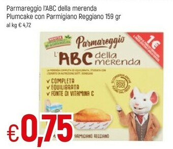 Famila Parmareggio L'abc Della Merenda Plumcake Con Parmigiano Reggiano 159 G offerta