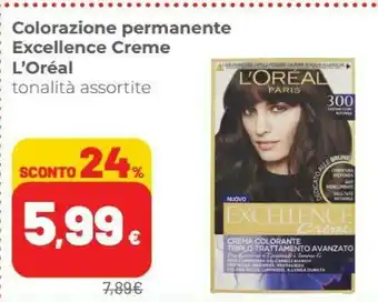Coop L'Oreal Colorazione Permanente Excellence Creme offerta