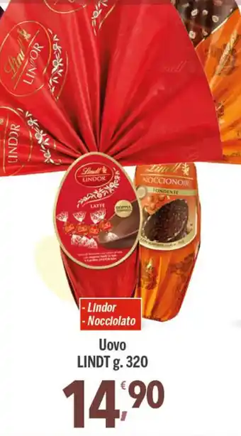 Supermercati Dok Lindt Uovo g. 320 offerta