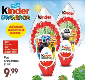 Kinder GranSorpresa Uovo g. 150