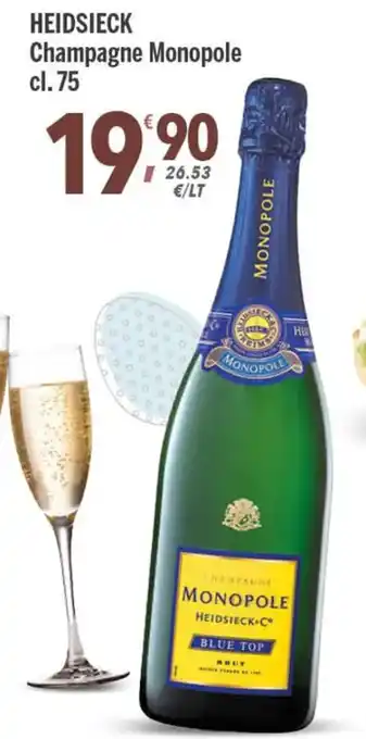 Supermercati Dok Heidsieck Champagne Monopole cl. 75 offerta
