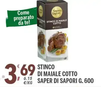 Saper di Sapori Stinco di Maiale Cotto g. 600