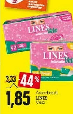 Emi Supermercati Lines Assorbenti offerta