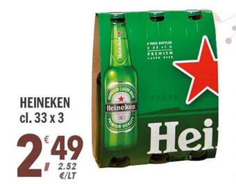 Supermercati Dok Heineken cl. 33 x 3 offerta