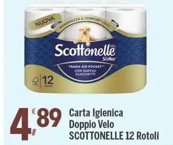 Supermercati Dok Scottonelle Carta Igienica Doppio Velo 12 Rotoli offerta