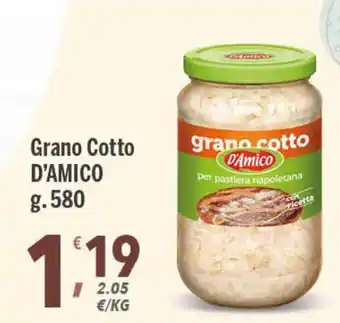 Supermercati Dok D'Amico Grano Cotto g. 580 offerta