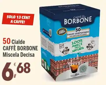 Supermercati Dok Caffè Borbone 50 Cialde Miscela Decisa offerta
