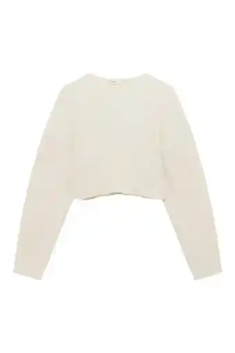 Maglia a costine collo rotondo