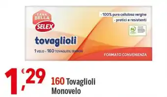Selex 160 Tovaglioli Monovelo