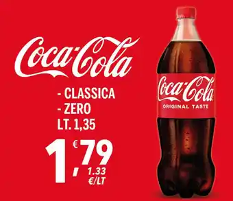 Supermercati Dok Coca Cola Classica - Zero lt. 1,35 offerta