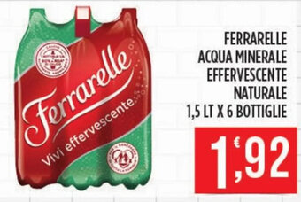 Ferrarelle Acqua Minerale Effervescente Naturale 1,5 lt x 6 bottiglie