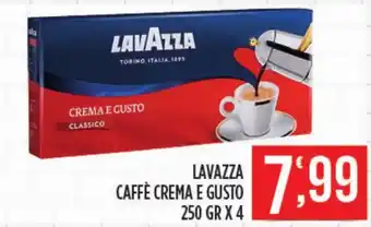 Euroesse Lavazza Caffè Crema e Gusto 250 gr x 4 offerta