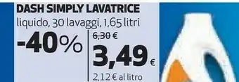 Coop Dash Simly Lavatrice Liquido offerta