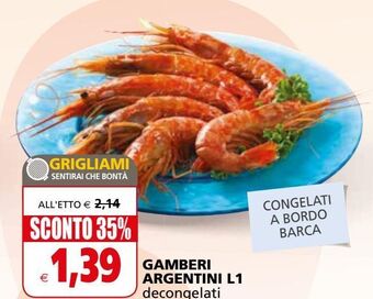 Il Gigante Gamberi argentini l1 offerta