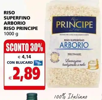 Riso superfino arborio riso principe 1000g