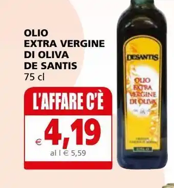 Olio extra vergine di oliva desantis 75cl