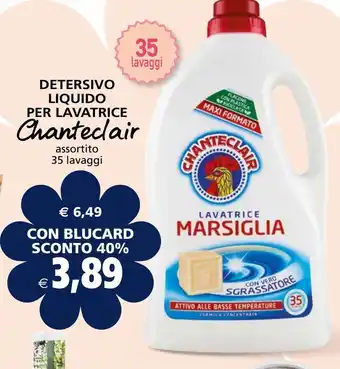 Detersivo liquido per lavatrice chanteclair 35 lavaggi