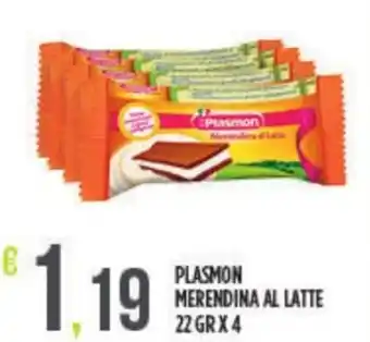 Euroesse Plasmon Merendina al Latte 22 gr x 4 offerta