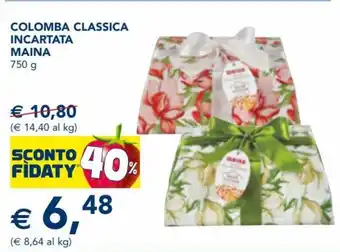 Esselunga Maina Colomba Classica Incartata 750 g offerta