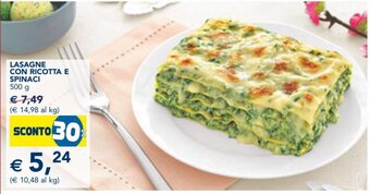 Lasagne con Ricotta E Spinaci 500 g