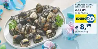Esselunga Veraci Vongole 500 g offerta