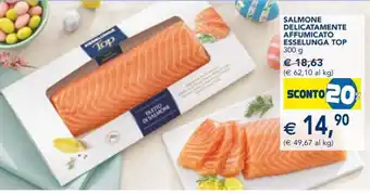 Esselunga Salmone Delicatemente Affumicato Esselunga TOP 300 g offerta